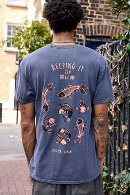 UO Keep It Zen Koi Fish Graphic Tee