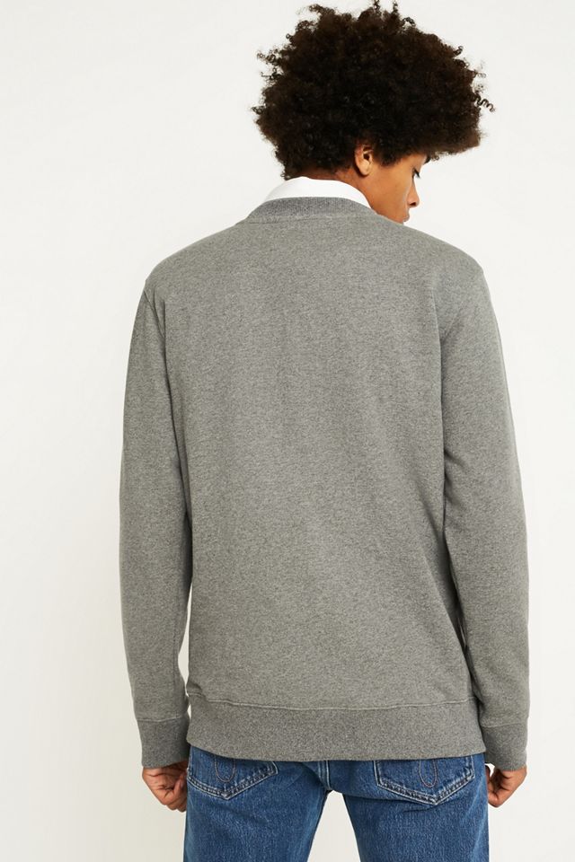 Calvin Klein Jeans – Sweatshirt „Institutional“ in Grau mit kastigem Logo #3