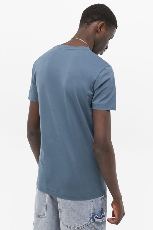 Calvin Klein Jeans - T-shirt ajusté avec logo 3D bleu #3
