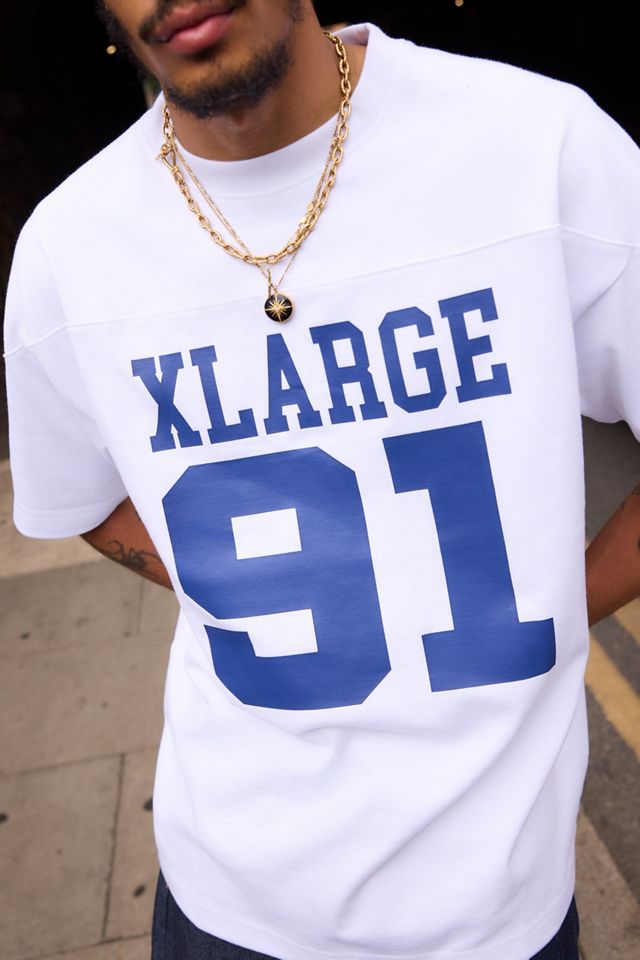 XLARGE Weißes American Football T-Shirt #1