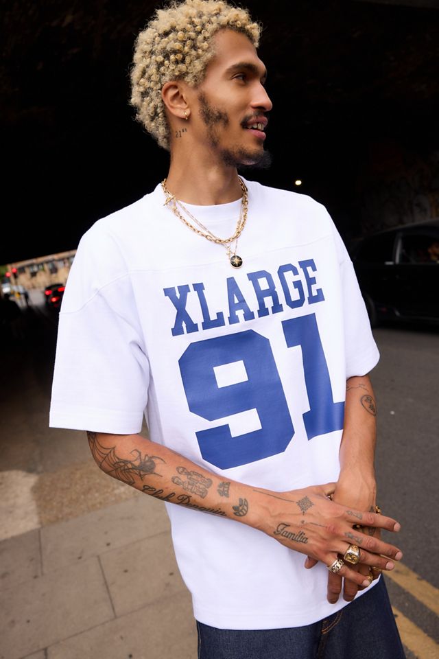 XLARGE Weißes American Football T-Shirt #2