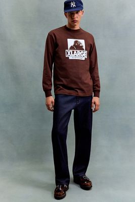 T-shirt manches longues XLARGE marron OG