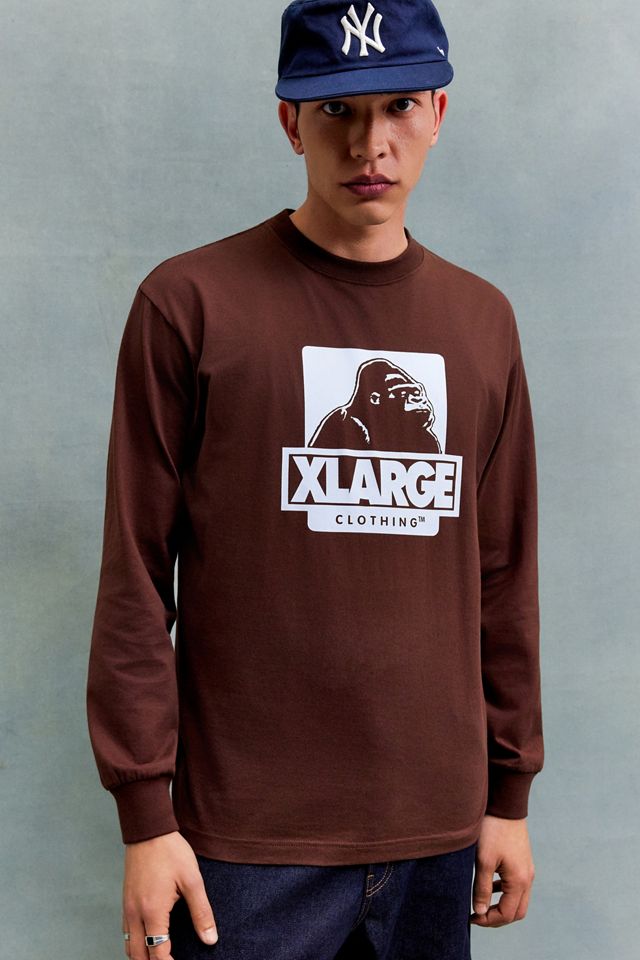 Maglietta a maniche lunghe XLARGE marrone OG #1