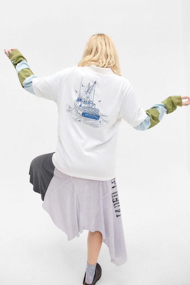 New Balance Weißes Lobster Boat T-Shirt #4