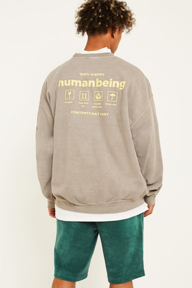 UO Stone Human Being Overdyed Stone Sweatshirt #5