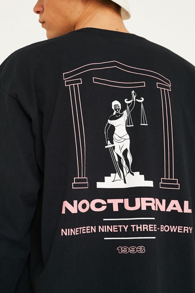 UO - T-shirt Nocturnal noir à manches longues #1