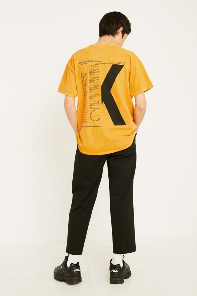 UO - T-shirt jaune à lettre K #2