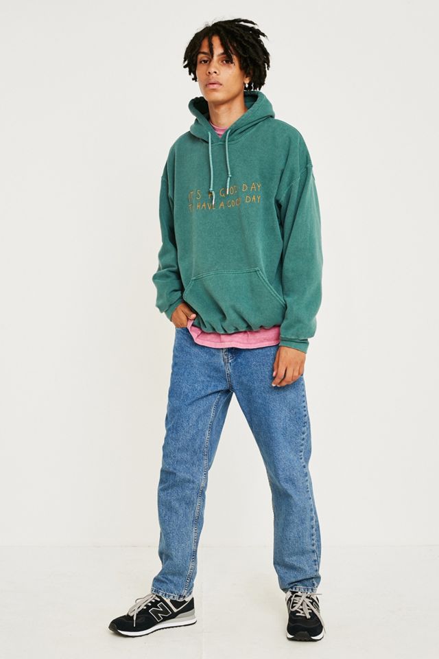UO - Sweat à capuche Have a Good Day vert #4
