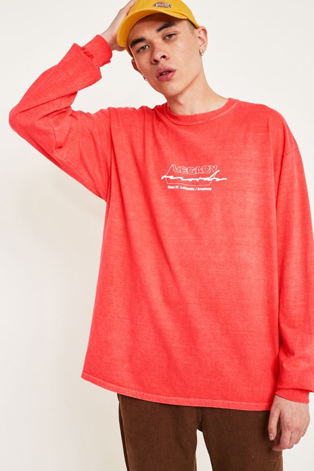 UO Legacy T-Shirt Rossa Manica Lunga #2