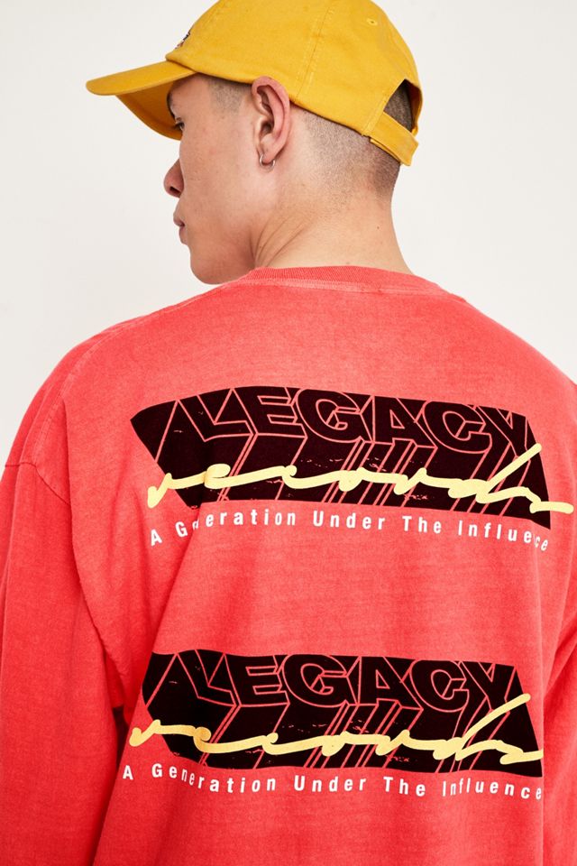 UO Legacy T-Shirt Rossa Manica Lunga #3