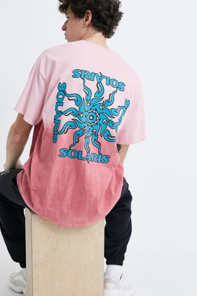 UO Solaris Pink Dip Dye T-Shirt | Urban Outfitters UK