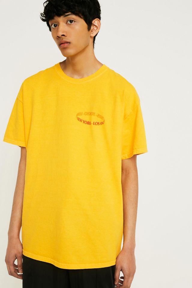 UO Cities Overdyed Mustard T-Shirt #4