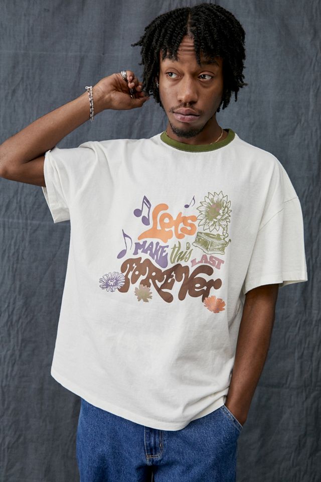 UO - T-shirt aux bordures contrastantes Let's Make This Last Forever #2