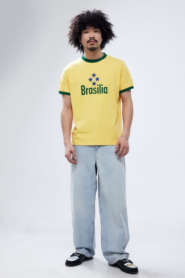 UO Yellow Brasilia Ringer T-Shirt  #2