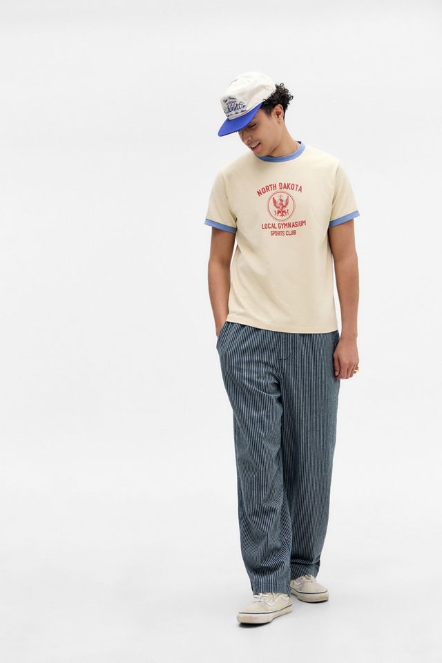 UO Ecru North Dakota Maglietta Ringer #1