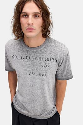 Archivis Kurzärmeliges Grafik-T-Shirt aus Slub