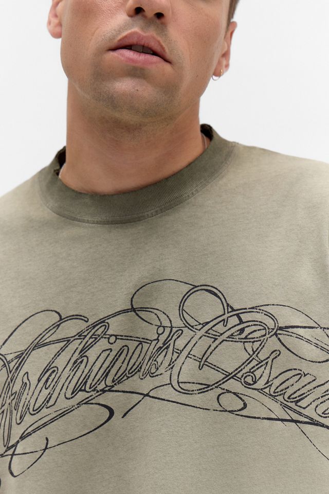 Archivis Italic Script Oil Tee #2