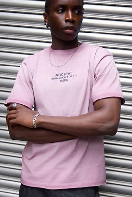 UO Archive Tokyo Short Sleeve Oil Wash Tee