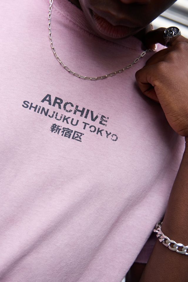 T-shirt a Maniche Corte UO Archive Tokyo con Lavaggio Oil Wash #2