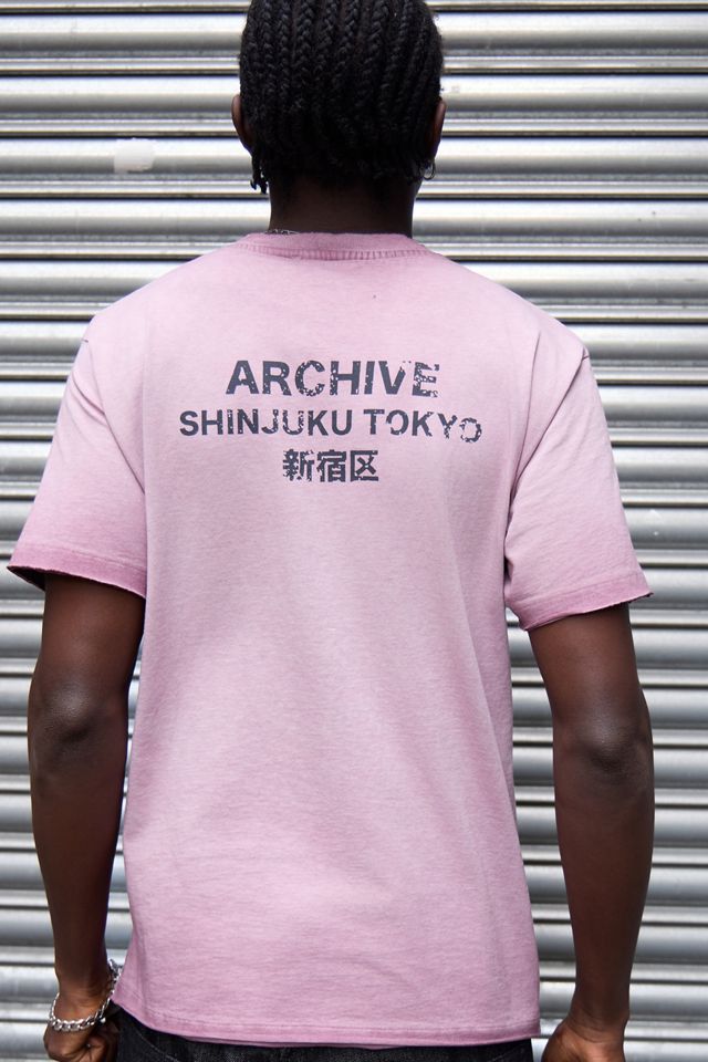 T-shirt a Maniche Corte UO Archive Tokyo con Lavaggio Oil Wash #3