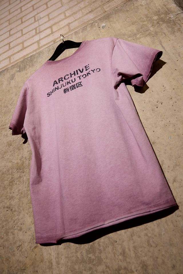 T-shirt a Maniche Corte UO Archive Tokyo con Lavaggio Oil Wash #4