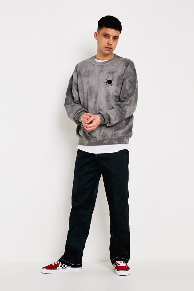 UO Printed Grey Tie-Dye Crew Neck Sweatshirt #2