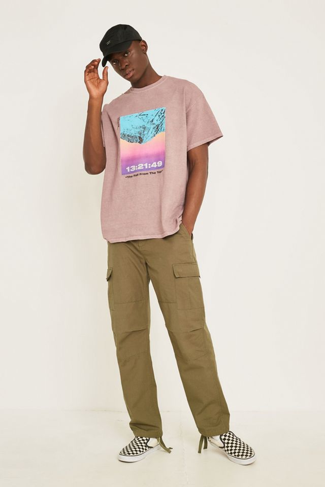 UO – T-shirt Fall From The Top Mountain mauve #2