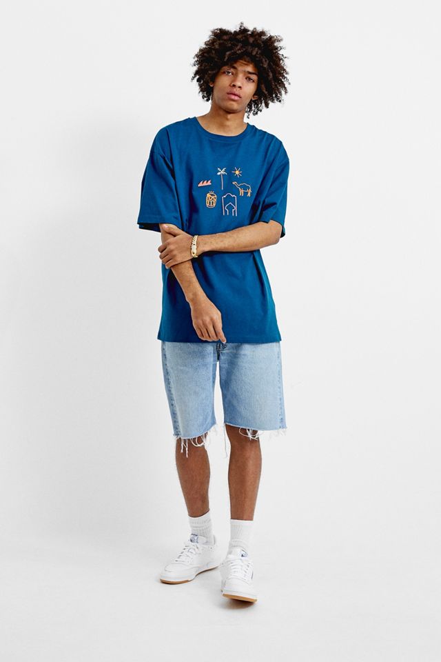UO Simbolo Ricamato T-Shirt Blu #3