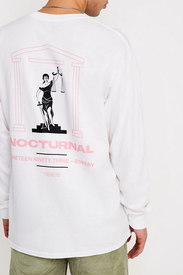 UO White Nocturnal Long Sleeve T-Shirt #3