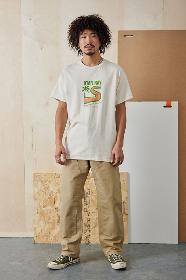 Stan Ray – T-Shirt „Service With A Smile“ in Beige #1