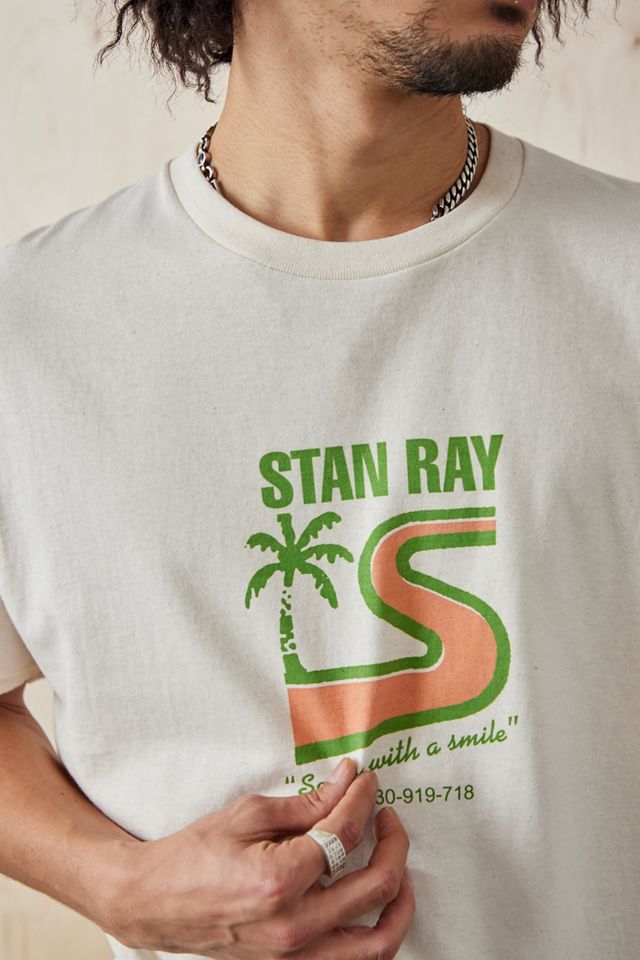 Stan Ray – T-Shirt „Service With A Smile“ in Beige #2