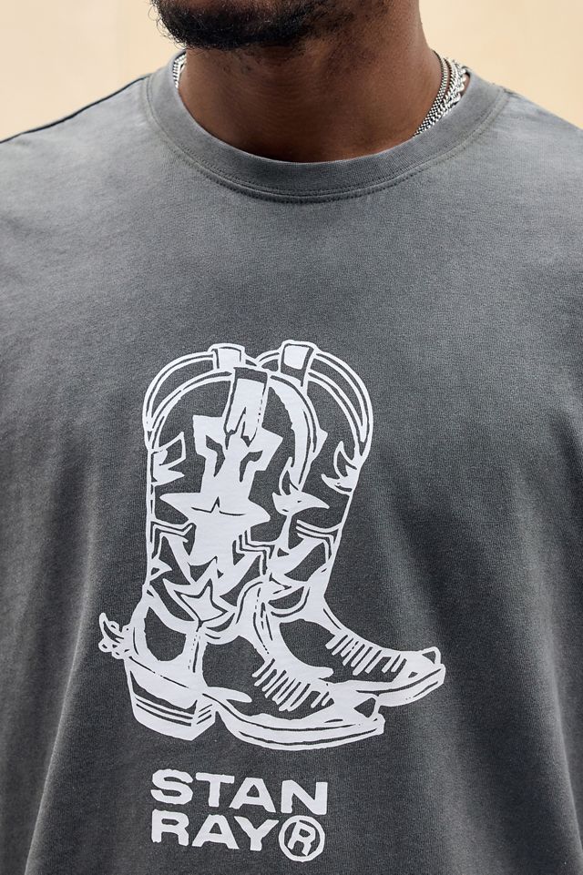 Stan Ray Washed Black Boots T-Shirt #1