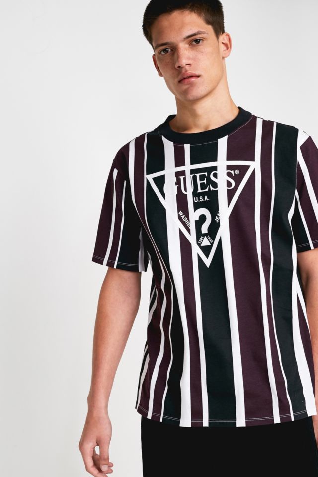 Guess rexford stripe tee on sale