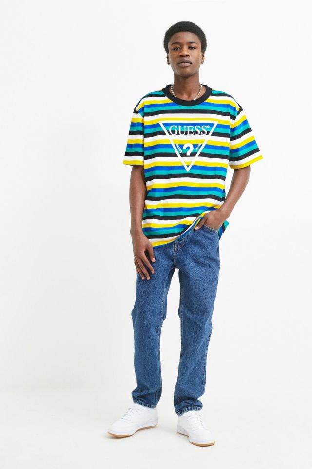 Guess vista striped sales tee