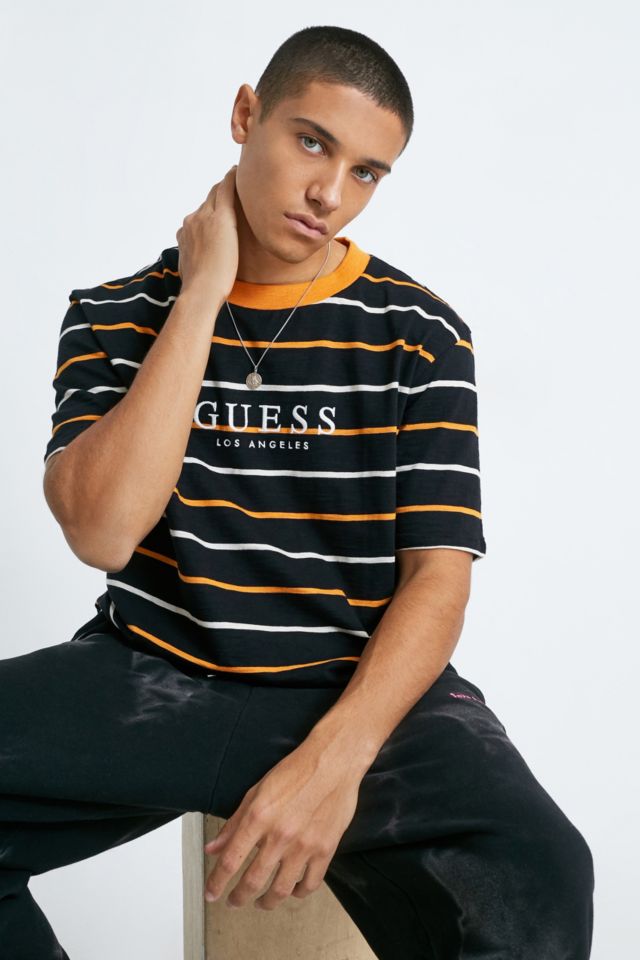 T shirt outlet guess homme rayé