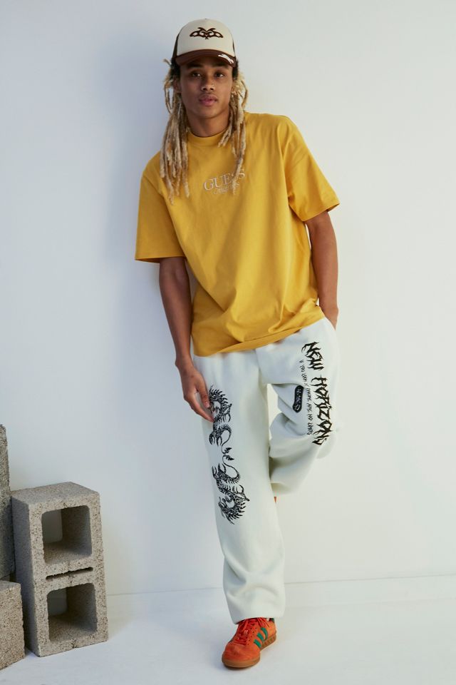 GUESS UO Esclusiva T-Shirt Con Logo Giallo #3