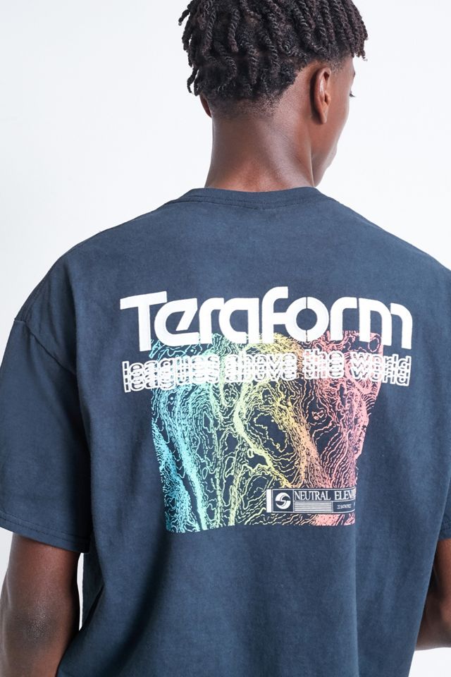 UO Teraform Washed Black T-Shirt #1