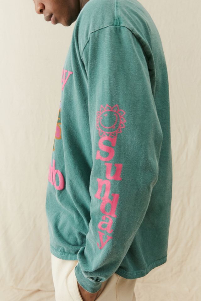 UO Green Sunday Club Long Sleeve T-Shirt #2