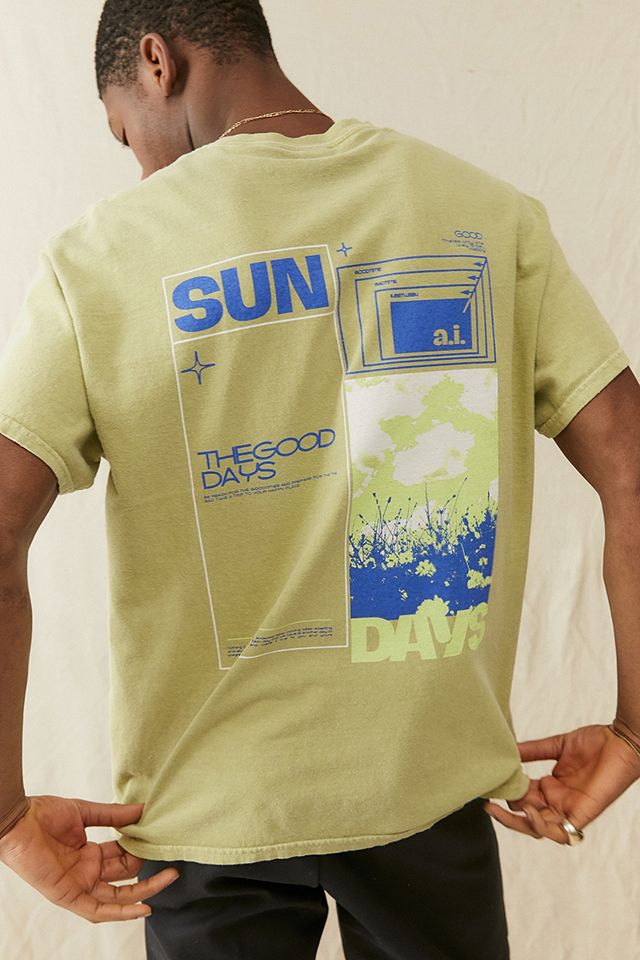 UO Yellow Sundays T-Shirt | Urban Outfitters UK