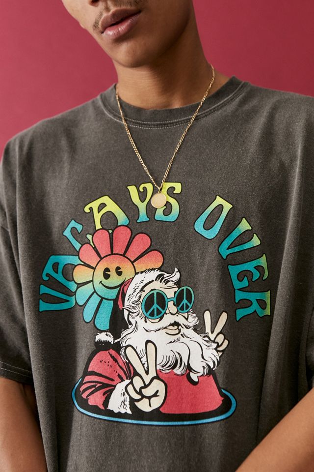UO - T-shirt délavé Christmas Vacay noir #3