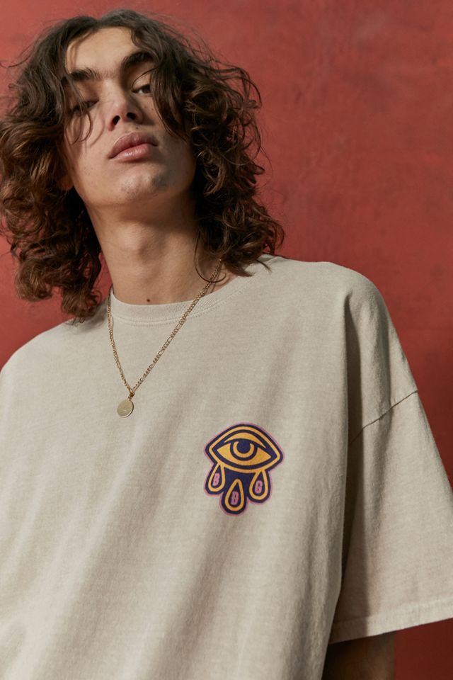 BDG Stone Puff-Print Varsity T-Shirt #1