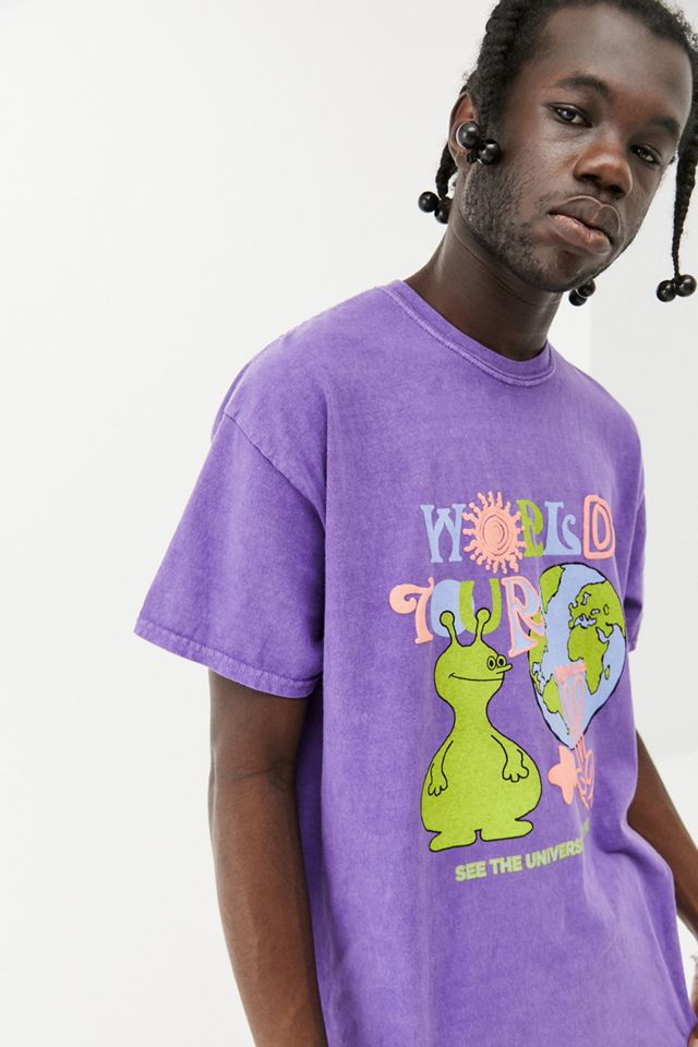 UO World Tour Puff-Print T-Shirt #1