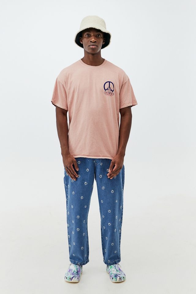 UO Pink Peace Bear It's Cool To Care T-Shirt #2
