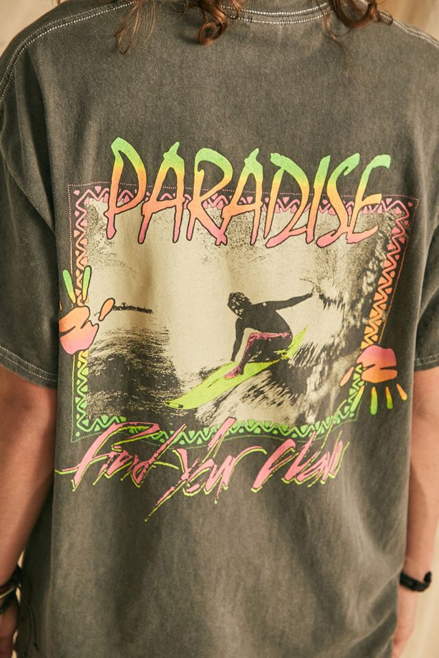 Maglietta UO Over-Dye Nera Paradise #3