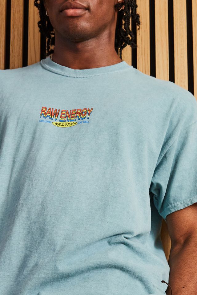 T-shirt UO Bleu Champignon Énergie Brute #3