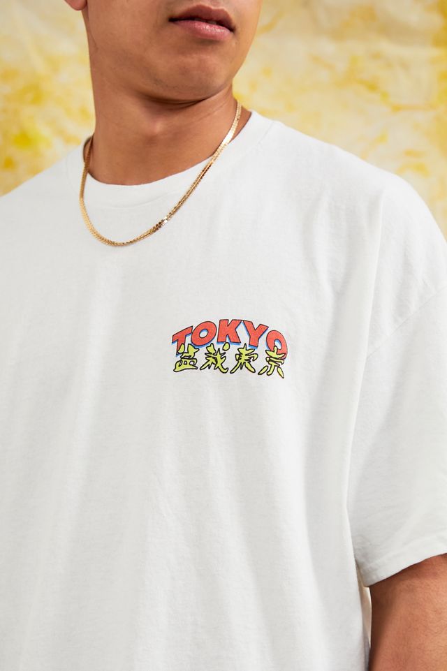 UO White Tokyo T-Shirt | Urban Outfitters UK