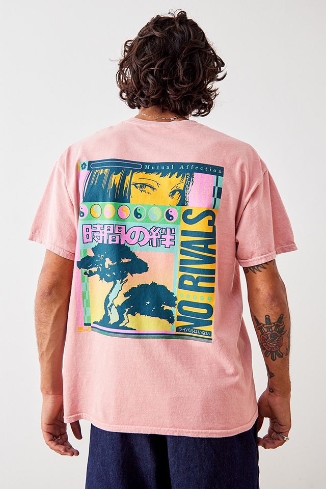 UO Pink Anime Graphic T-Shirt | Urban Outfitters UK
