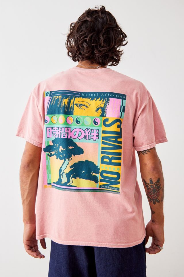 UO Pink Anime Graphic T-Shirt | Urban Outfitters UK