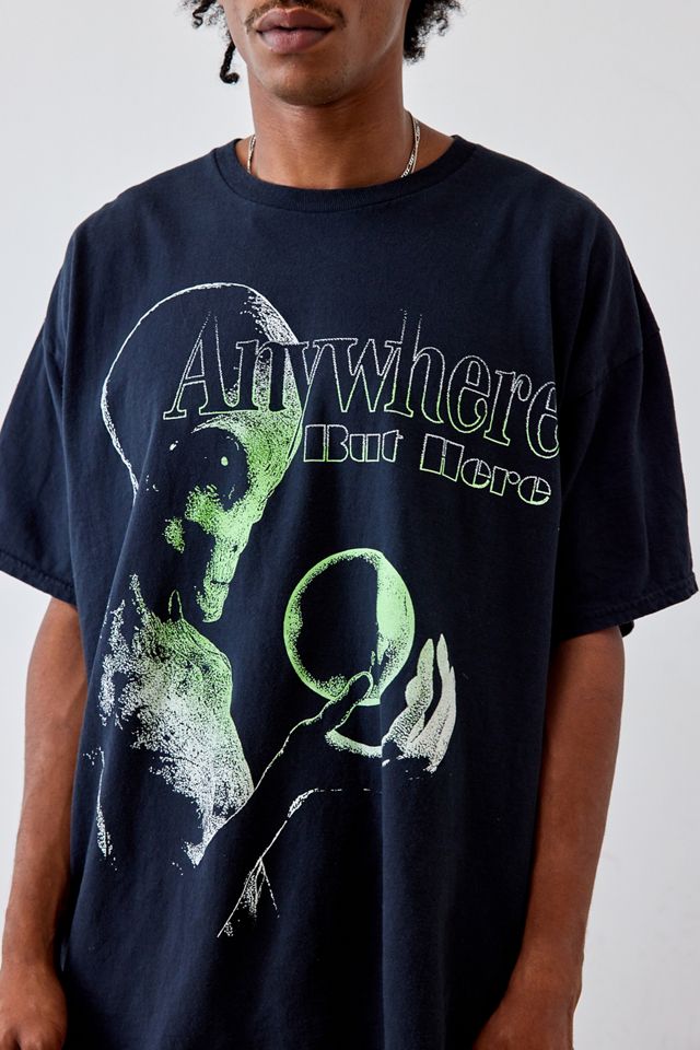 UO Black Alien Print T-Shirt #1