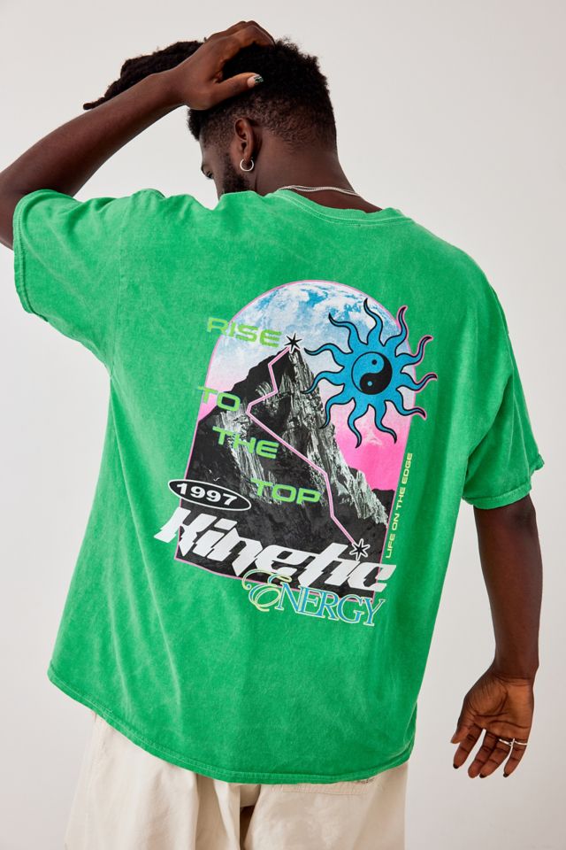 Kinetic store green shirt